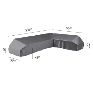 Loungeset platformhoes rechts 350x275x90xH30/45/70 cm AeroCover - Aerocover