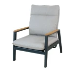 Merino lounge stoel midnight grey sunny creme Oosterik Home - Oosterik home