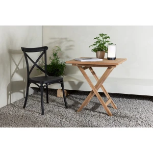 Nohr Inklapbare Bistrotafel Amberia Teakhout, 70 x 70cm - Naturel - Vierkant