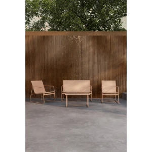 Nohr Loungeset Karilynn Met bank, 2 stoelen en tafel - Beige