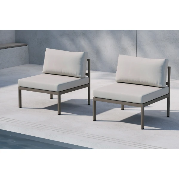 Nohr Loungeset Lasheka Middenmodule - Beige/Bruin