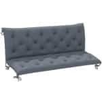 Outsunny Bankkussen 98x150x8 cm Dikke Schuimvulling Antislip Banden Polyester Hoes Vervormt Niet Elegant Design | Aosom.nl
