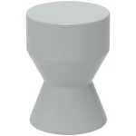 Outsunny Keramische Tuinkruk 120kg Belastbaar Ø33 x 45,5 cm Weerbestendige Tuin Kruk in Zandlopervorm Lichtgrijs