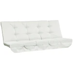 Outsunny kussenset voor veranda, weerbestendig, perfect voor schommelstoelen, comfortabel zitkussen, 170 cm, beige | Aosom.nl