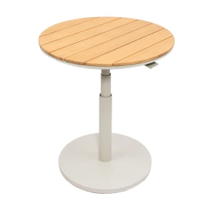 Padroni verstelbare bijzettafel sunny creme teak dia. 59 cm Oosterik Home - Oosterik home