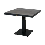 Pine Valley verstelbare lounge tafel midnight grey 90 x 90 cm Oosterik Home - Oosterik home