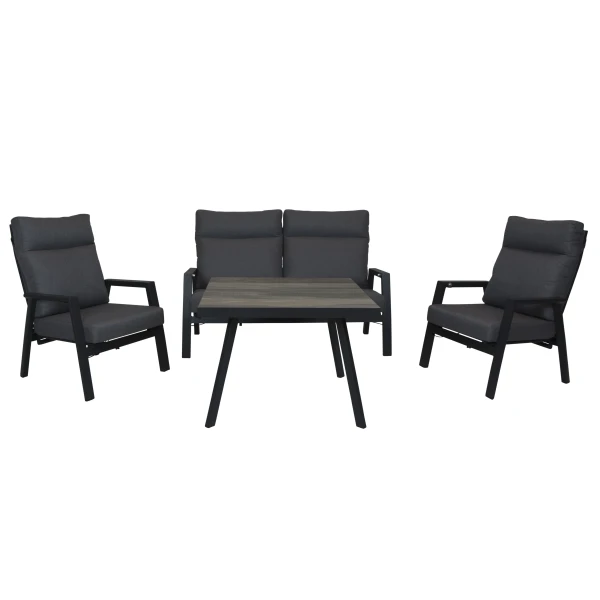 Qopps Exome loungeset met tafel Balti koffietafel