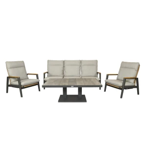 Qopps Yvori loungeset met Camos up down tuintafel