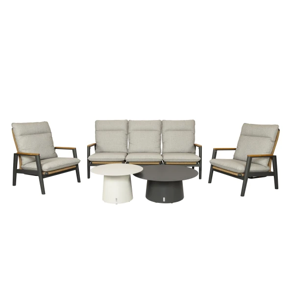 Qopps Yvori loungeset met Okios koffietafeltjes