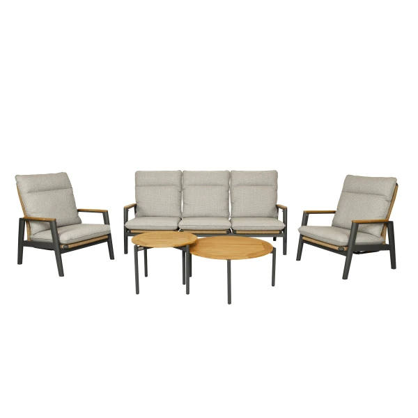 Qopps Yvori loungeset met chiva koffietafeltjes