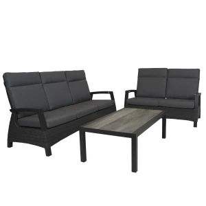 Qopps loungeset 3 zits bank en 2 zits bank met koffietafel Devis