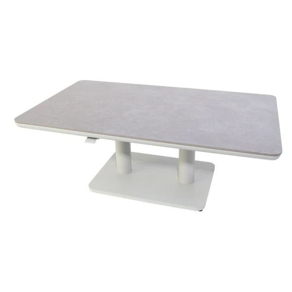 Sedalia verstelbare lounge tafel mist grey L 140 x B 80 x H 51 - 72 cm Oosterik Home - Oosterik home