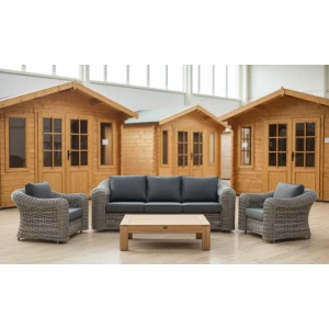 SenS-Line Wicker Loungeset DaVinci 4-delig - Showmodel Hoofddorp & Wommelgem- - Wicker- Sens-Line