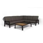 Tierra Outdoor Loungeset Queens Hoekbank Charcoal