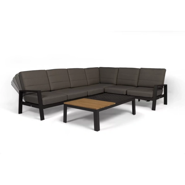 Tierra Outdoor Loungeset Queens Hoekbank Charcoal