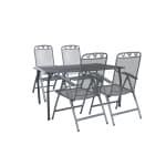 Greemotion Tuinset Toulouse (Tafel + 4 klapstoelen, 140 x 74 x 90 cm)