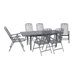 Greemotion Tuinset Toulouse (Uitschuifbare tafel + 6 klapstoelen, 140-200 x 74 x 90 cm)
