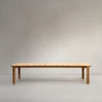 Kave Home Eettafel 'Icaro' Teakhout, 280 x 112cm