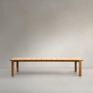 Kave Home Eettafel 'Icaro' Teakhout, 280 x 112cm