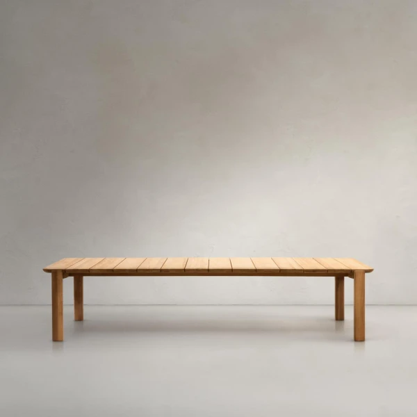 Kave Home Eettafel 'Icaro' Teakhout, 280 x 112cm