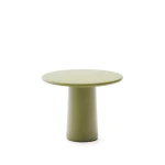 Kave Home Ronde Bijzettafel 'Albanella' Cement, 65cm, kleur Groen