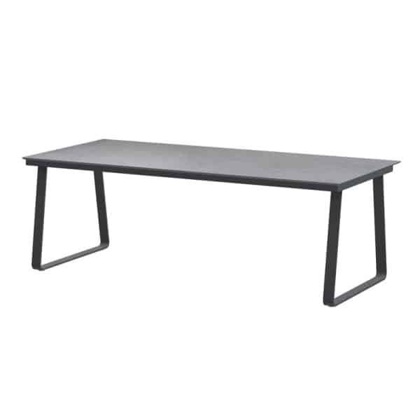 Konos tafelframe Antracite met HPL tafelblad Light Grey 220 x 95 cm 4SO - 4so