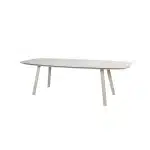 Manolo eettafel latte met printed keramiek top 180 x 95 cm