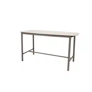 Manolo high dining tafel terre met printed keramiek top 180 x 90 cm