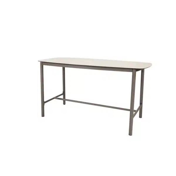 Manolo high dining tafel terre met printed keramiek top 180 x 90 cm
