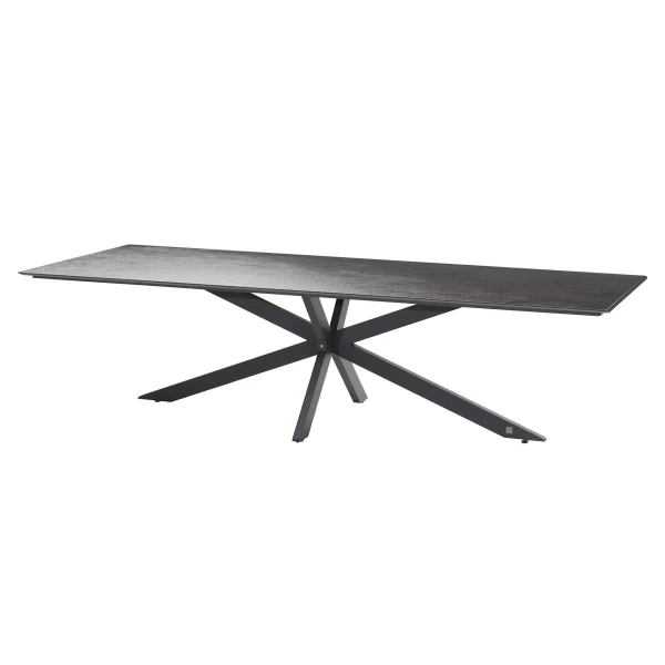 Minerva tafelframe Antracite met HPL tafelblad Slate Antracite 220 x 95 cm 4SO - 4so