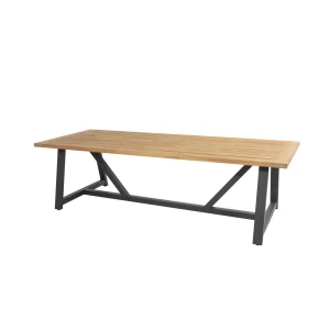 Noah Diningtafel Teak Antracite 260 x 100 cm Taste - 4so