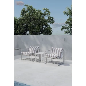 Nohr Loungeset Kandie Met 2 stoelen en tafel - Beige