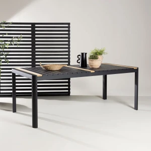 Nohr Tuintafel 'Lynnetta' 200 x 100cm, kleur Zwart