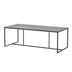 Quatro tafelframe Antracite met HPL tafelblad Light Grey 220 x 95 cm 4SO - 4so