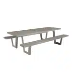 Vita Massa rechthoekige picknicktafel taupe XL