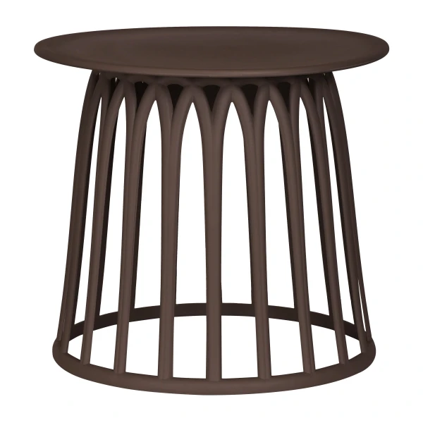 WOOOD Outdoor Bijzettafel 'Boy' 50cm, kleur Paars/Bruin