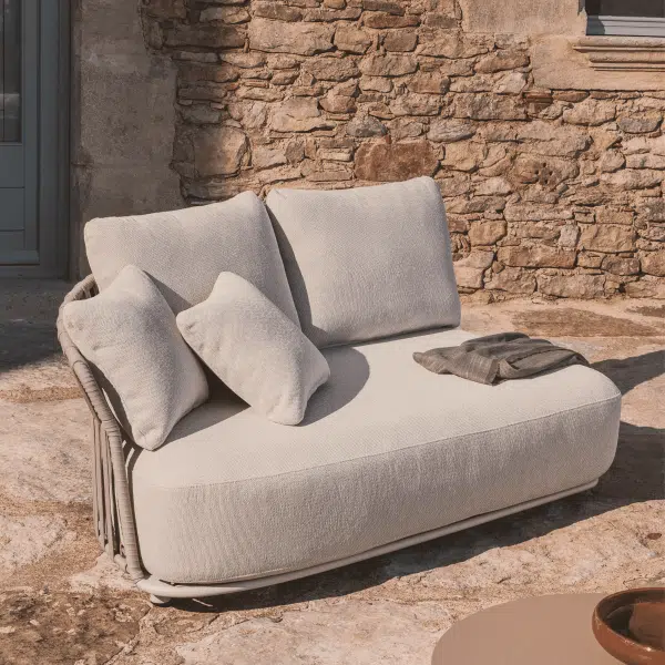 Kave Home Loungebank Osani 2-zits module - Beige/Taupe
