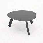 Bijzettafel tiki 55x46x28cm zwart