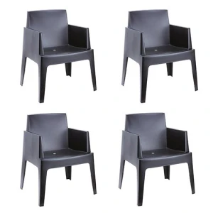 Box Tuinstoel Black 4 stuks Garden Impressions - Garden impressions