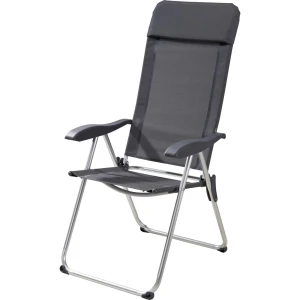 Campingstoel grijs 69x58x111cm