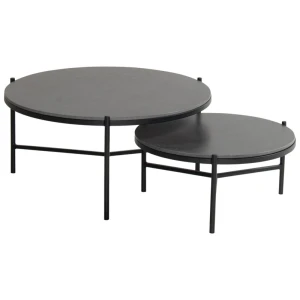 Carson koffietafel zwart dia. 62 H 30 cm Hartman - Hartman