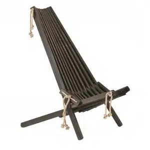EcoChair EcoFurn zwart tuinmeubel Buitengewoon de Boet excl. kussen - Buitengewoon de boet