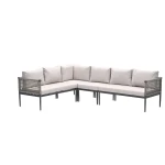 Garden impression Teramon hoek loungeset 4 delig desert sand zonder tafel