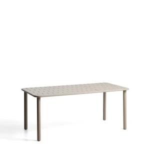 Kave Home Eettafel Brai Staal, 180 x 90cm - Beige