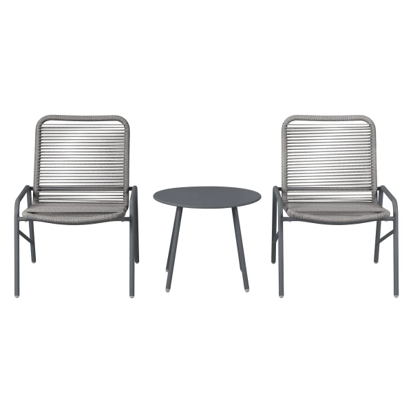 LIVARNO Tuinset 3-delig (Antraciet)