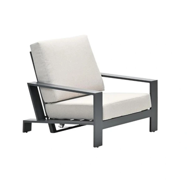 Lincoln Verstelbare Fauteuil Carbon Black Garden Impressions - Garden impressions