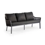 Liv 3-zits lounge dining bank black Tierra Outdoor - Tierra outdoor