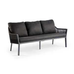 Liv 3-zits lounge dining bank black Tierra Outdoor - Tierra outdoor