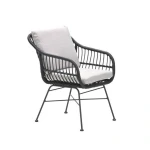 Margriet Dining Fauteuil Zwart/Dessert Sand Garden Impressions - Garden impressions