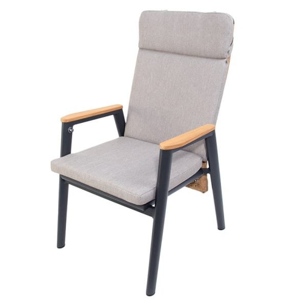 Masonville verstelbare dining stoel midnight grey natural brown Oosterik Home - Oosterik home